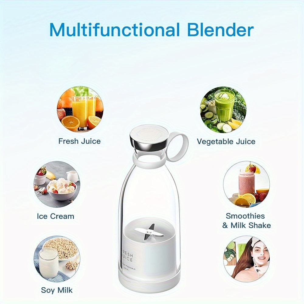 Tragbarer Elektrischer Kabelloser Mini-Obstblender 350ml / Entsafter – Perfekt für Unterwegs!