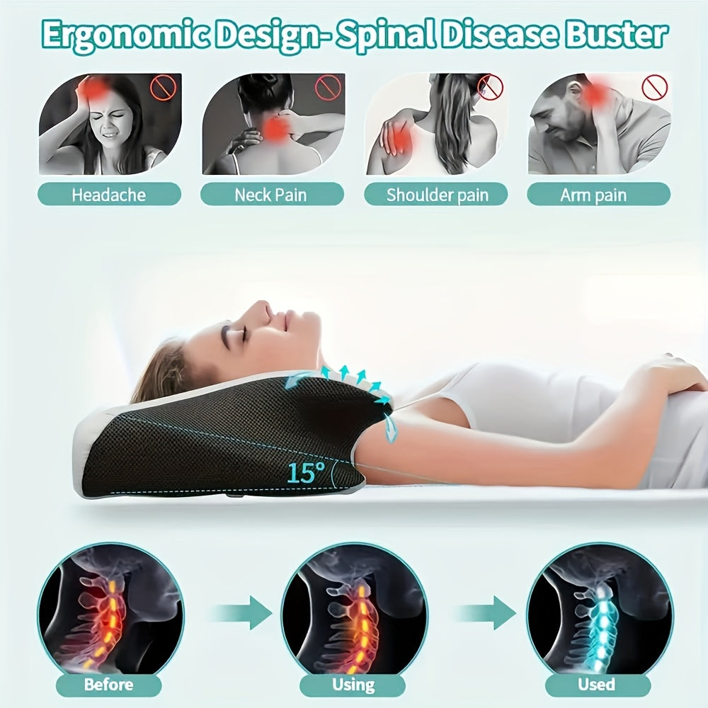 Ergonomisches Nackenkissen für Seiten-, Rücken- und Bauchschläfer