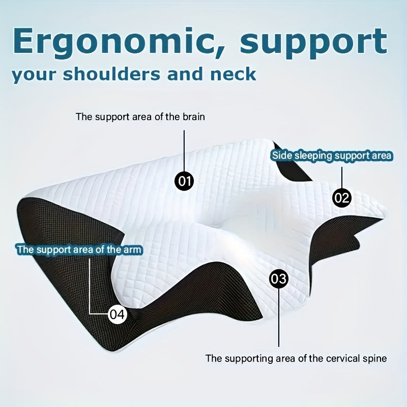 Ergonomisches Nackenkissen für Seiten-, Rücken- und Bauchschläfer