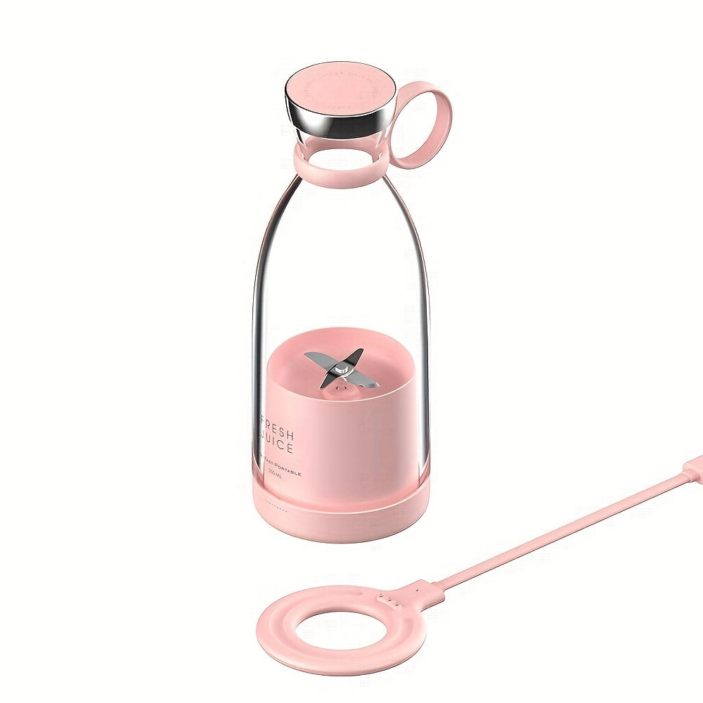 Tragbarer Elektrischer Kabelloser Mini-Obstblender 350ml / Entsafter – Perfekt für Unterwegs!
