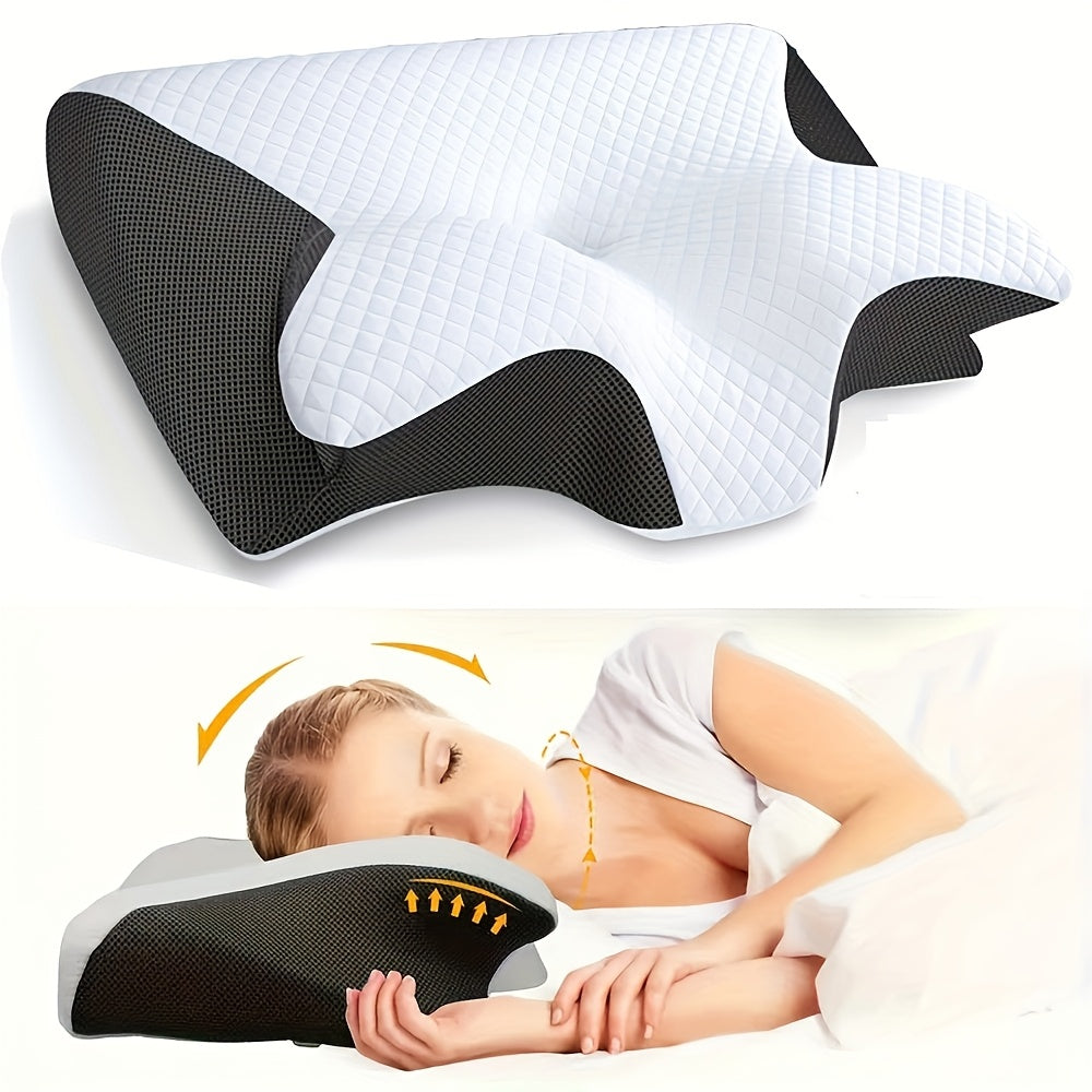 Ergonomisches Nackenkissen für Seiten-, Rücken- und Bauchschläfer