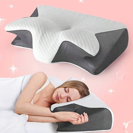 Ergonomisches Nackenkissen für Seiten-, Rücken- und Bauchschläfer