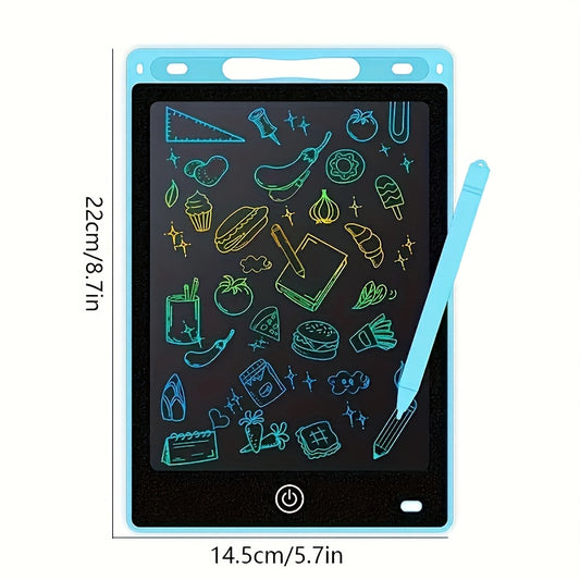 LCD-Schreibtafel mit farbigem Bildschirm 21,59 cm , Zeichnen  – batteriebetriebenes Lernspiel