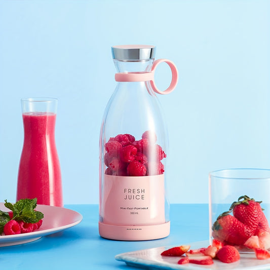 Tragbarer Elektrischer Kabelloser Mini-Obstblender 350ml / Entsafter – Perfekt für Unterwegs!