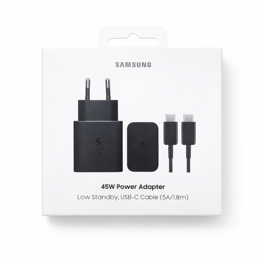Samsung Wall Charger EP-T4511XBEGEU + USB-C Datenkabel 45W 5A 1,8m - black
